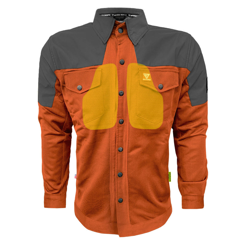 Load image into Gallery viewer, Summer Mesh Reflective Shirt Orange Nebula
