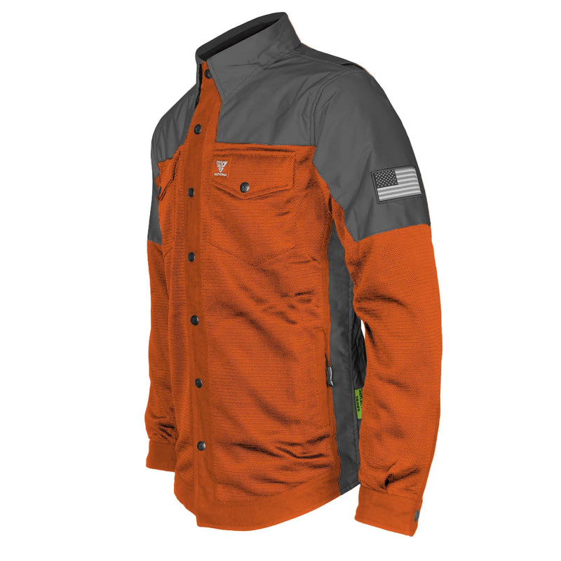 Load image into Gallery viewer, Summer Mesh Reflective Shirt Orange Nebula
