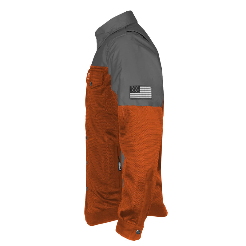 Load image into Gallery viewer, Summer Mesh Reflective Shirt Orange Nebula
