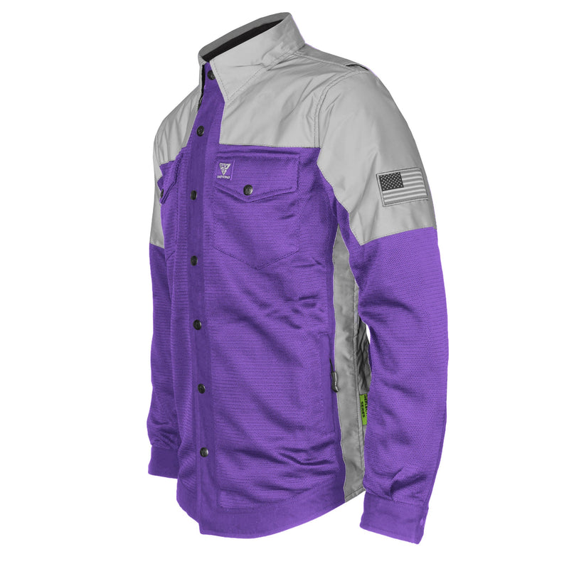 Load image into Gallery viewer, Summer Mesh Reflective Shirt Purple Eclipse
