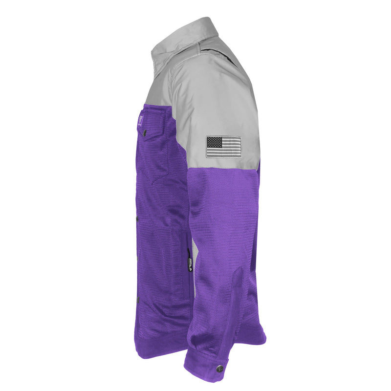 Load image into Gallery viewer, Summer Mesh Reflective Shirt Purple Eclipse
