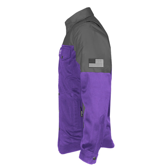 Summer Mesh Reflective Shirt Purple Nebula