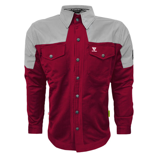 Summer Mesh Reflective Shirt Red Maroon Eclipse