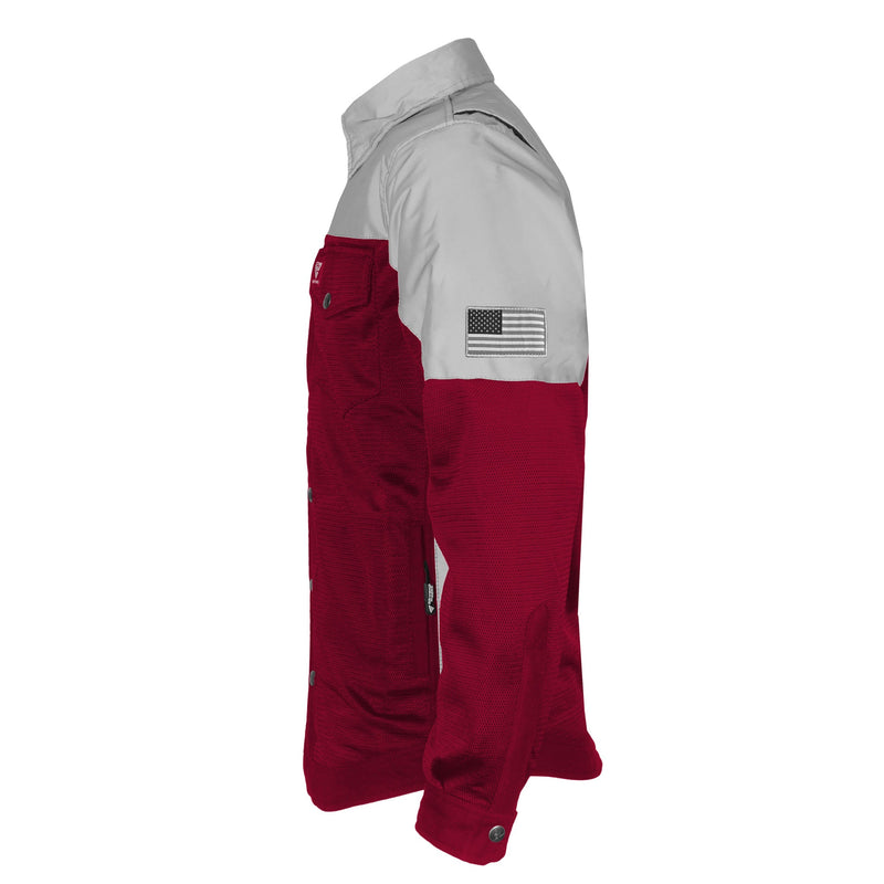 Load image into Gallery viewer, Summer Mesh Reflective Shirt Red Maroon Eclipse
