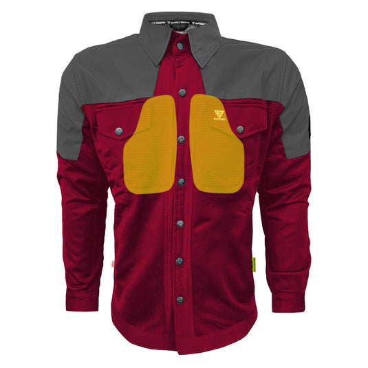 Summer Mesh Reflective Shirt Red Maroon Nebula