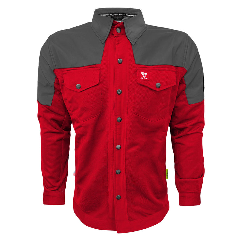 Load image into Gallery viewer, Summer Mesh Reflective Shirt Red Nebula - with Pads
