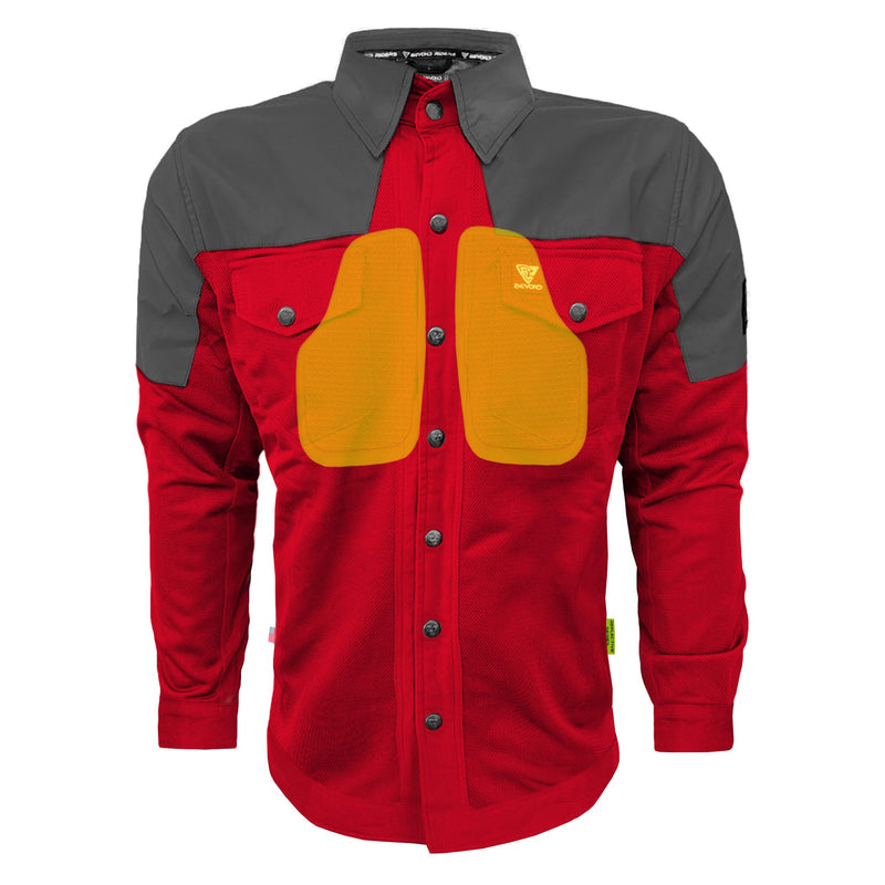 Load image into Gallery viewer, Summer Mesh Reflective Shirt Red Nebula - with Pads
