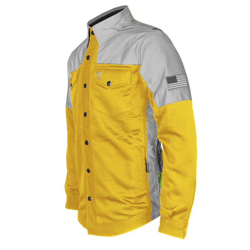 Load image into Gallery viewer, Summer Mesh Reflective Shirt Yellow Eclipse

