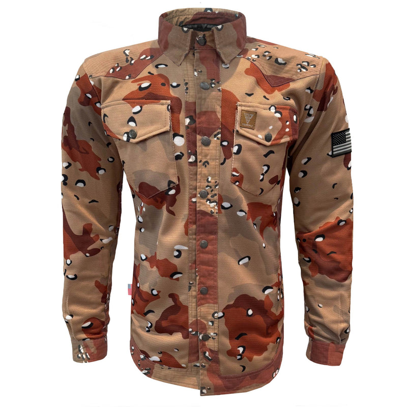 Load image into Gallery viewer, Summer Mesh Protective Camouflage Shirt "Dagger Two" - Desert Color
