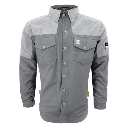 Flannel Reflective Shirt "Twilight Titanium" - Gray