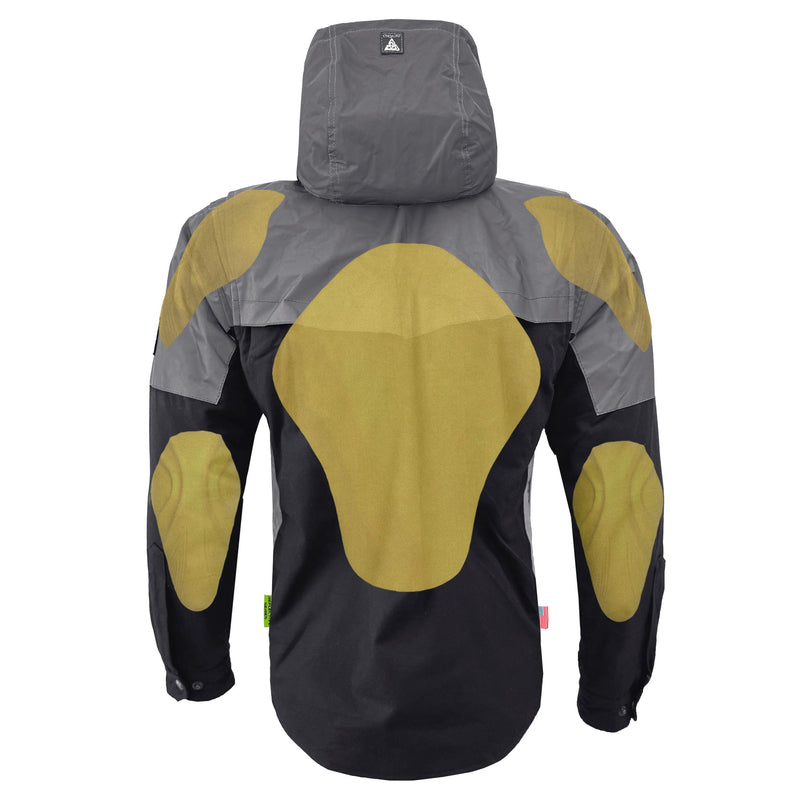 Load image into Gallery viewer, Protective Reflective Flannel Hoodie "Nightfall Nebula" For Men - Black
