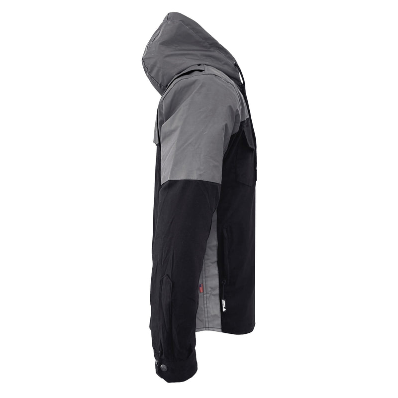 Load image into Gallery viewer, Protective Reflective Flannel Hoodie "Nightfall Nebula" For Men - Black
