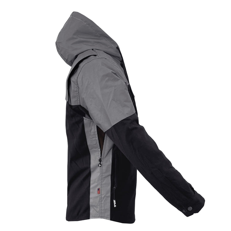 Load image into Gallery viewer, Protective Reflective Flannel Hoodie "Nightfall Nebula" For Men - Black
