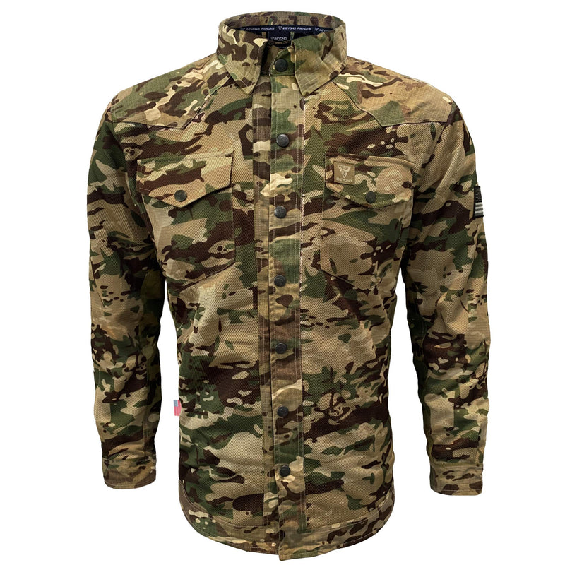 Load image into Gallery viewer, Summer Mesh Protective Camouflage Shirt "Delta Four" - Light Color

