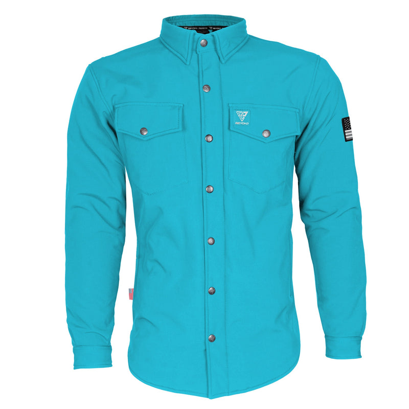 Load image into Gallery viewer, Protective SoftShell Winter Jacket for Men - Arctic Blue Matte
