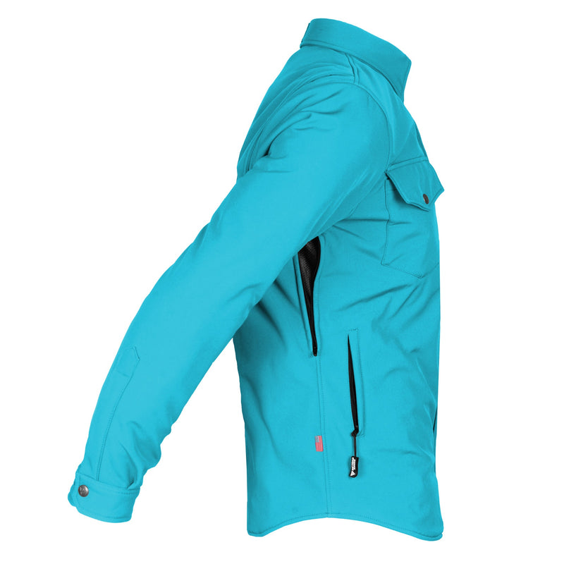Load image into Gallery viewer, Protective SoftShell Winter Jacket for Men - Arctic Blue Matte
