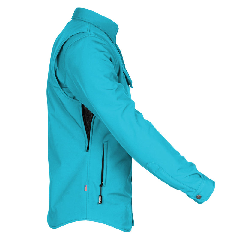Load image into Gallery viewer, Protective SoftShell Winter Jacket for Men - Arctic Blue Matte
