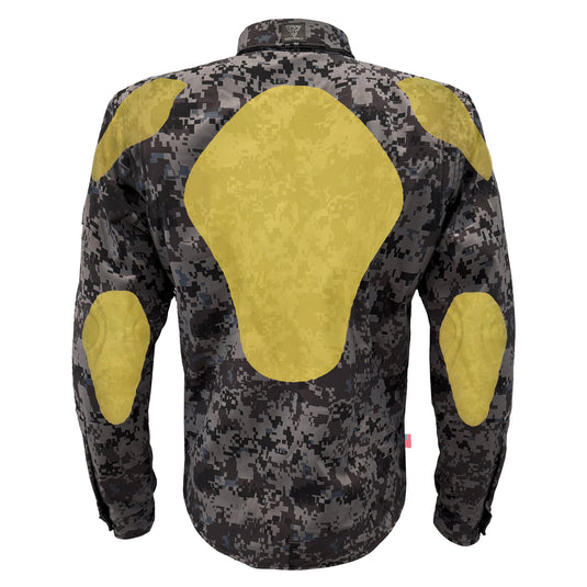 Protective SoftShell Winter Jacket for Men - Camouflage Devil Six