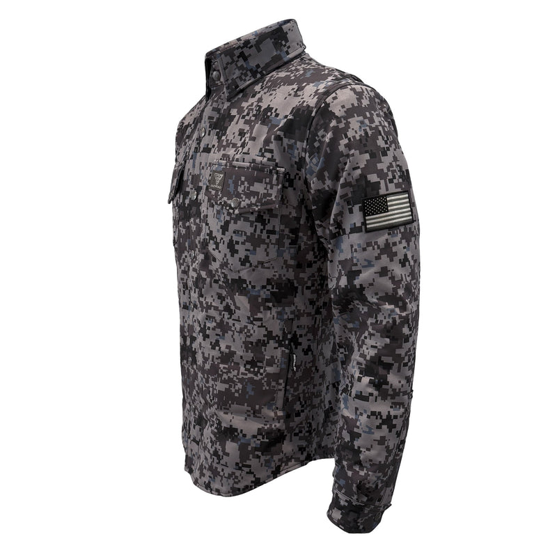Load image into Gallery viewer, Protective SoftShell Winter Jacket for Men - Camouflage Devil Six

