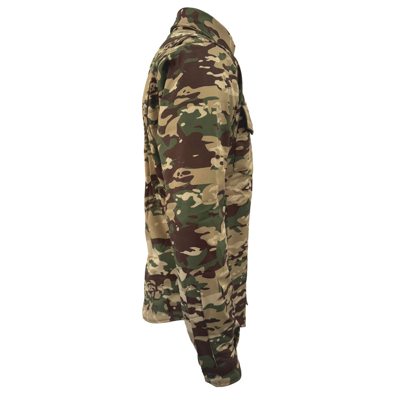 Load image into Gallery viewer, Protective SoftShell Winter Jacket for Men - Camouflage Delta Four with Pads
