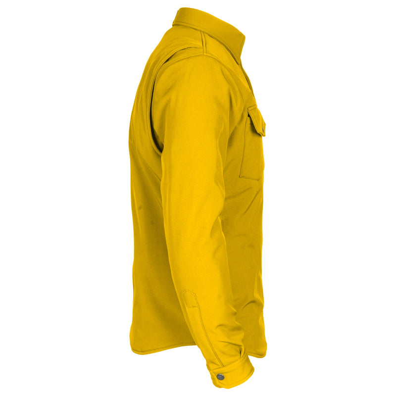 Load image into Gallery viewer, Protective SoftShell Winter Jacket for Men - Yellow Matte
