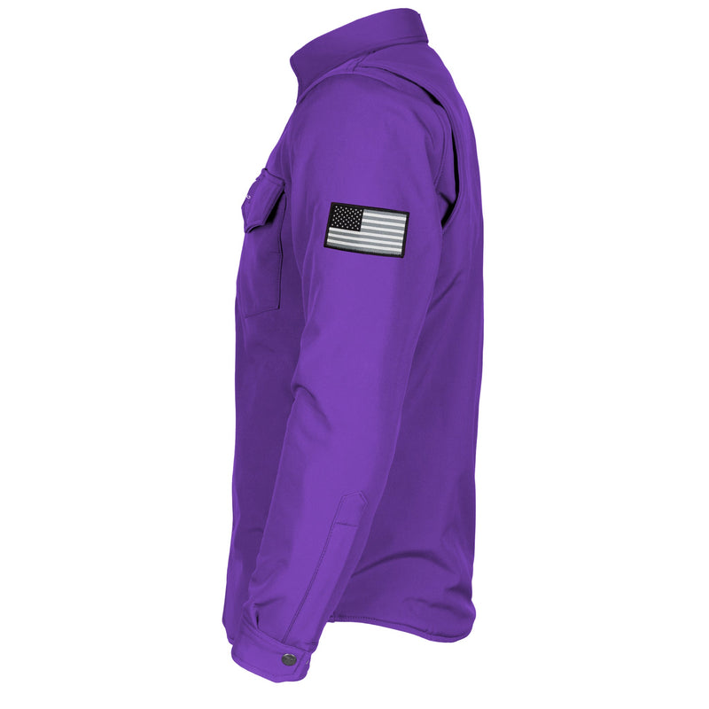 Load image into Gallery viewer, Protective SoftShell Winter Jacket for Men - Purple Matte
