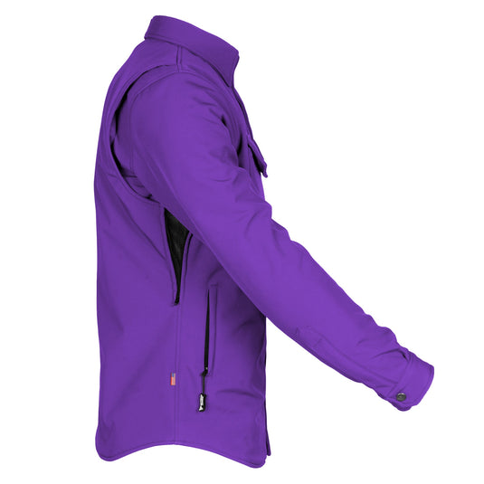 Protective SoftShell Winter Jacket for Men - Purple Matte