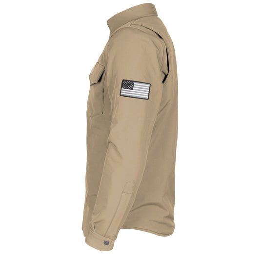 Protective SoftShell Winter Jacket for Men - Khaki Matte