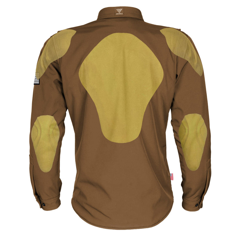 Load image into Gallery viewer, Protective SoftShell Winter Jacket for Men - Light Brown Matte
