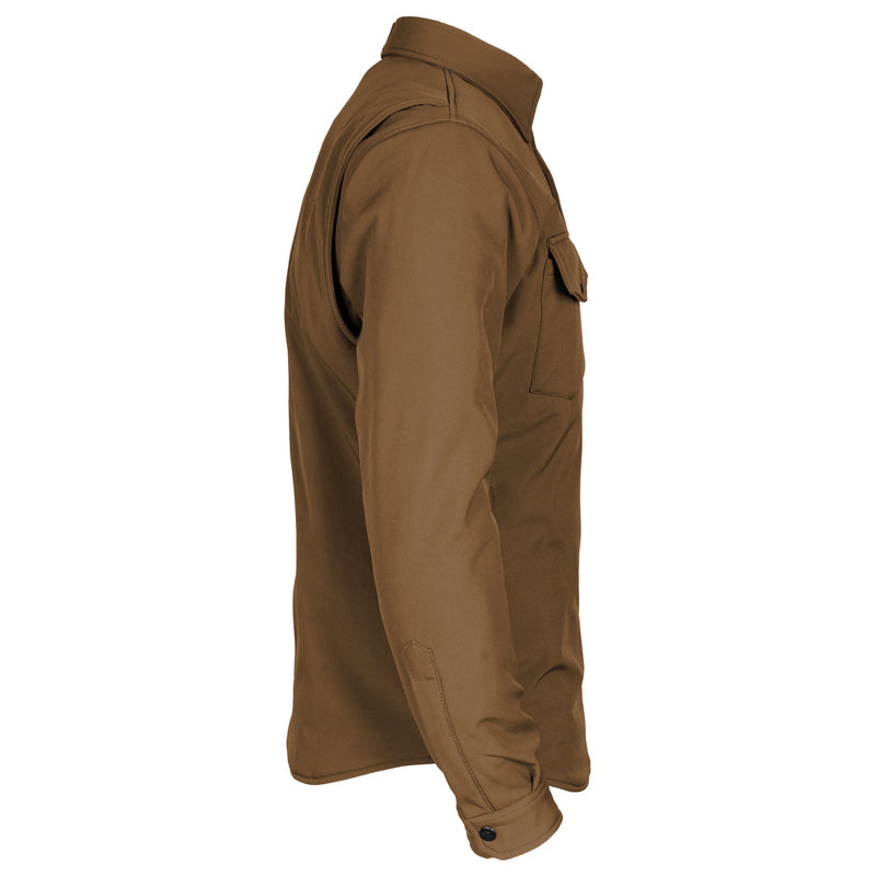 Load image into Gallery viewer, Protective SoftShell Winter Jacket for Men - Light Brown Matte
