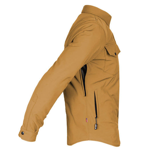 Protective SoftShell Winter Jacket for Men - Mustard Matte