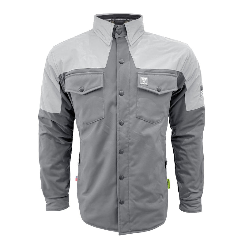 Load image into Gallery viewer, SoftShell Reflective "Twilight Titanium" Winter Jacket for Men - Grey Matte

