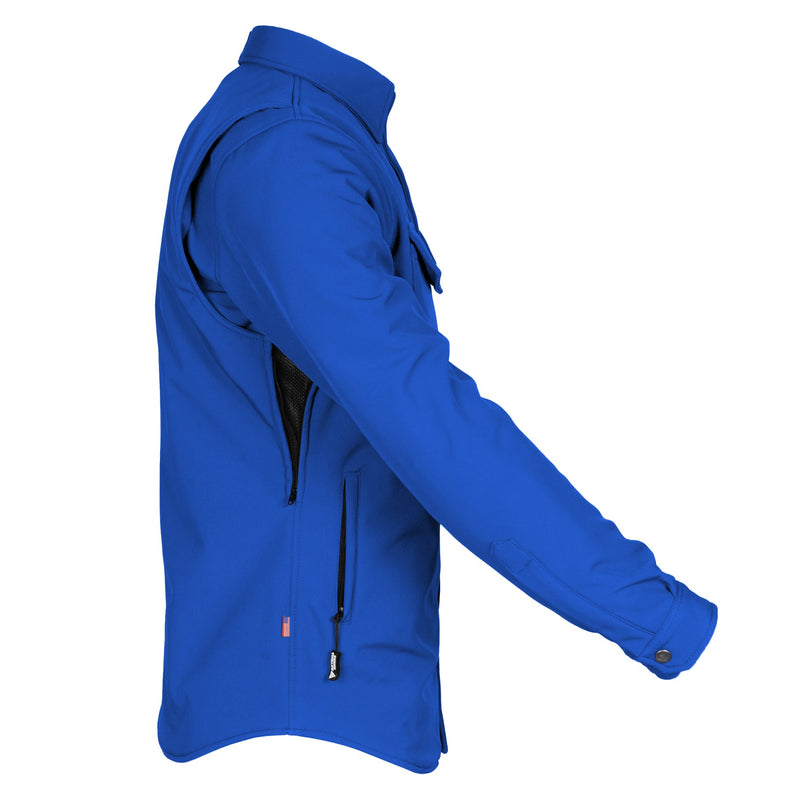 Load image into Gallery viewer, Protective SoftShell Winter Jacket for Men - Royal Blue Matte
