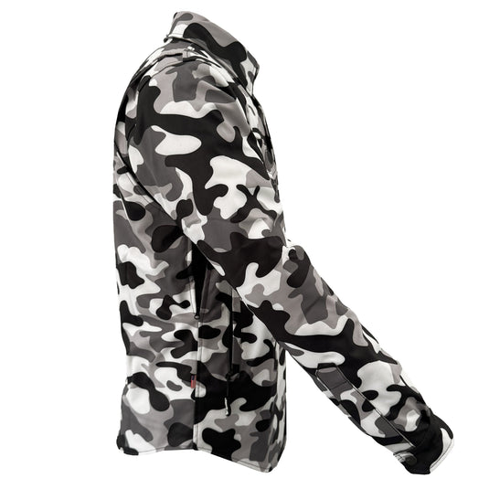 Protective SoftShell Winter Jacket for Men - Camouflage SnowFox