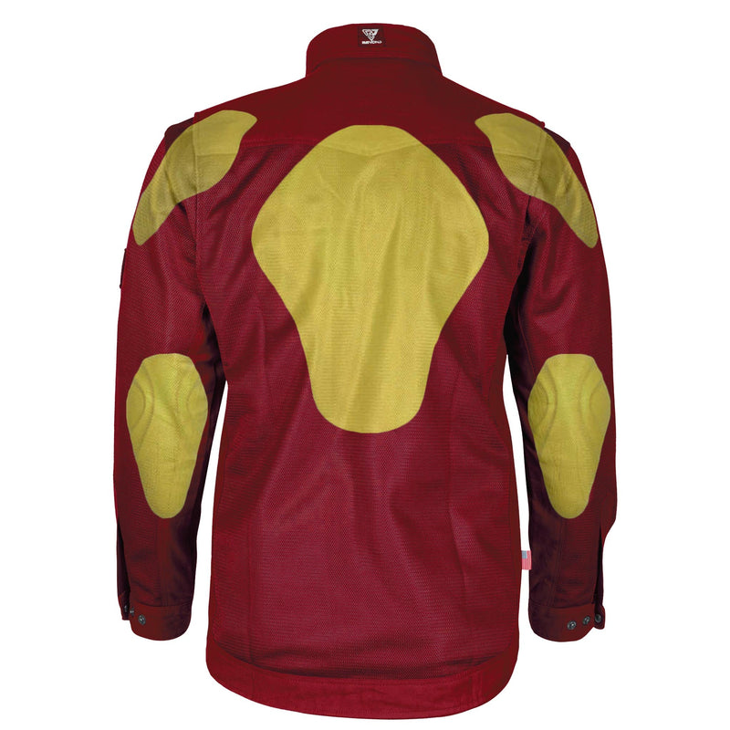 Load image into Gallery viewer, Protective Summer Mesh Shirt - Red Maroon Solid
