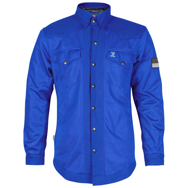 Load image into Gallery viewer, ‌Protective Summer Mesh Shirt - Blue Solid
