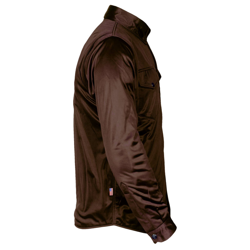 Load image into Gallery viewer, Ultra Protective Shirt - Brown Solid with Pads
