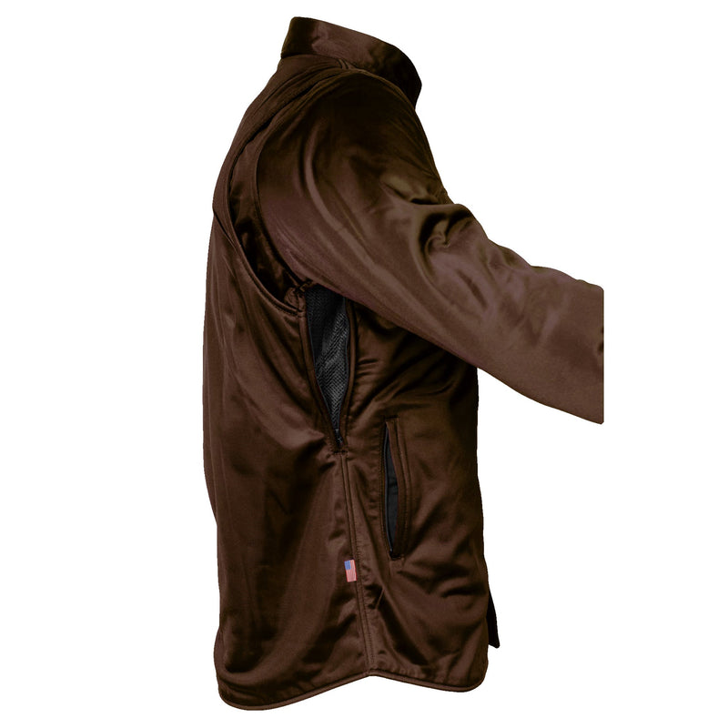 Load image into Gallery viewer, Ultra Protective Shirt - Brown Solid with Pads
