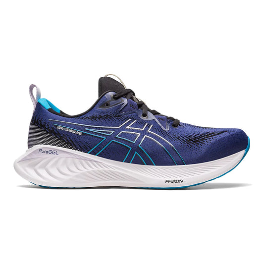 Men's Asics GEL-Cumulus 25, Indigo Blue/Island Blue, 7.5 D Medium - Skoutley Outdoors LLC