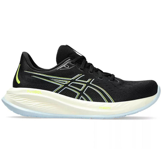 Men's Asics Gel-Cumulus 26, Black/Safety Yellow, 10 D Medium - Skoutley Outdoors LLC