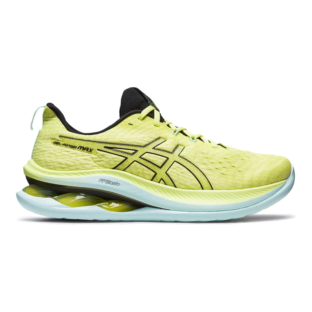 Men's Asics Gel-Kinsei Max, Glow Yellow/Black, 7 D Medium - Skoutley Outdoors LLC