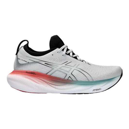 Men's Asics Gel-Nimbus 25, Piedmont Grey/Foggy Teal, 13 D Medium - Skoutley Outdoors LLC