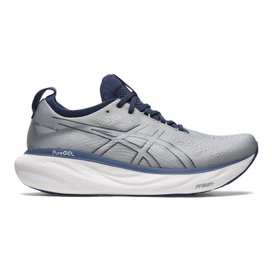 Men's Asics Gel-Nimbus 25, Sheet Rock/Indigo Blue, 8.5 4E Extra Wide - Skoutley Outdoors LLC