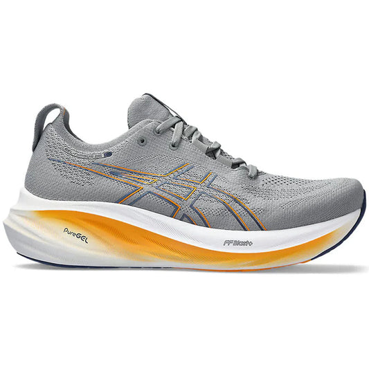 Men's Asics Gel-Nimbus 26, Sheet Rock/Thunder Blue, 15 D Medium - Skoutley Outdoors LLC
