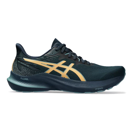 Men's Asics GT-2000 12, French Blue/Pure Gold, 10.5 D Medium - Skoutley Outdoors LLC