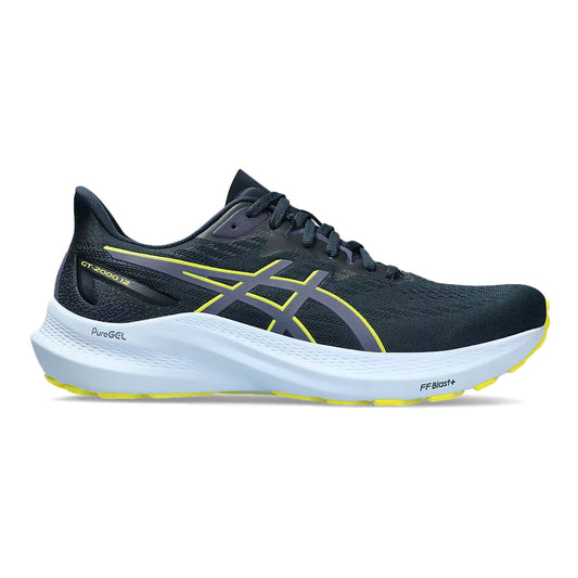 Men's Asics GT-2000 12, French Blue/Bright Yellow, 7 D Medium - Skoutley Outdoors LLC