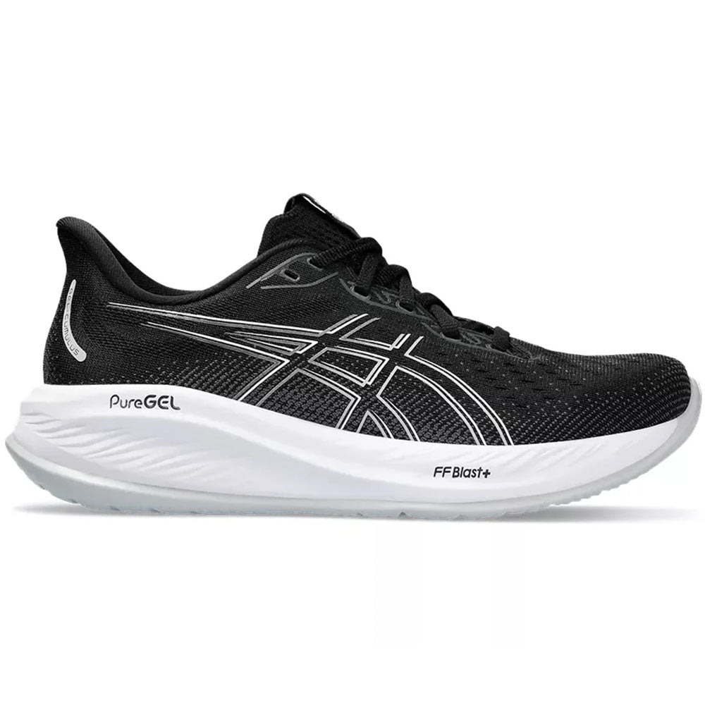 Women's Asics Gel-Cumulus 26, Black/Concrete, 7 2A Narrow - Skoutley Outdoors LLC