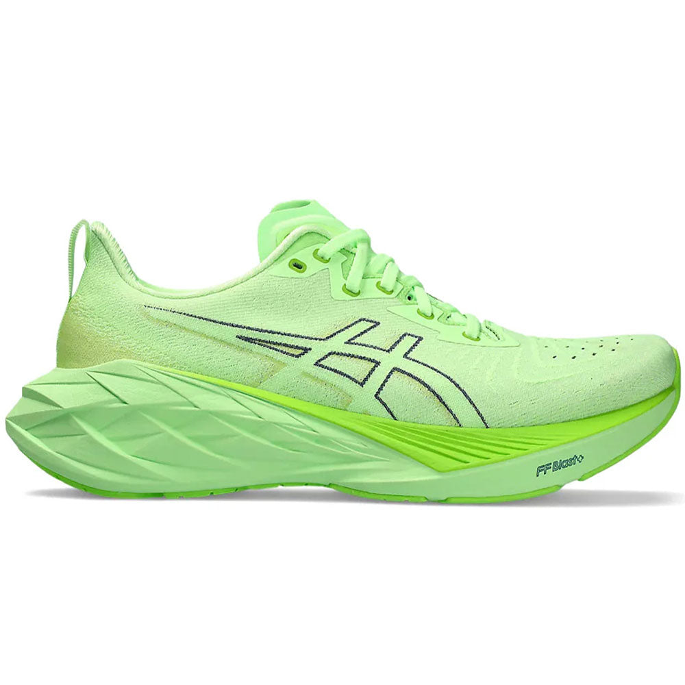 Men's Asics Novablast 4, Illuminate Green/Lime Burst, 7 D Medium - Skoutley Outdoors LLC