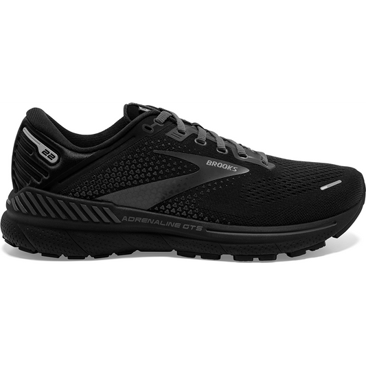 Men's Brooks Adrenaline GTS 22, Black/Black/Ebony, 11 D Medium - Skoutley Outdoors LLC
