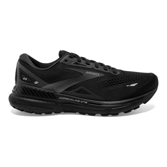 Men's Brooks Adrenaline GTS 23, Black/Black/Ebony, 9 D Medium - Skoutley Outdoors LLC